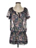 Express Blue Short Sleeve Blouse Size S - photo 1