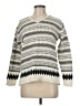 Charter Club Chevron-herringbone Ivory Gray Pullover Sweater Size M - photo 1