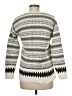 Charter Club Chevron-herringbone Ivory Gray Pullover Sweater Size M - photo 2