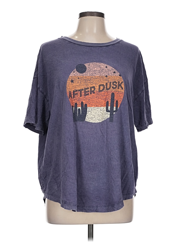 Pre-owned Aerie Short Sleeve T-shirt In Purple