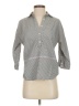 J.Crew Stripes Gray 3/4 Sleeve Button-Down Shirt Size 2 - photo 1