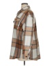 Trendy Queen 100% Polyester Plaid Brown Long Sleeve Blouse Size XL - photo 5