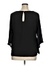 Lena Gabrielle 100% Polyester Black 3/4 Sleeve Blouse Size XL - photo 2