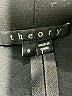 Theory 100% Leather Metallic Black Leather Pants Size 6 - photo 4