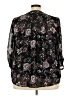 Avenue 100% Polyester Black 3/4 Sleeve Blouse Size 22 - 24 Plus - photo 2