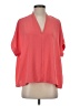 Urban Daizy 100% Polyester Pink Orange Short Sleeve Blouse Size S - photo 1