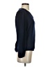 Zara Basic 100% Polyester Blue 3/4 Sleeve Top Size XS - photo 4