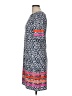 Eliza J Print Blue Casual Dress Size 8 - photo 5