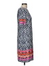Eliza J Print Blue Casual Dress Size 8 - photo 4