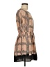 Lil Checkered-gingham Color Block Graphic Multi Color Brown Sleeveless Blouse Size 4 - photo 4