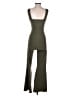 Fabletics Solid Green Jumpsuit Size M - photo 2