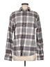 Apt. 9 Plaid Gray Long Sleeve Button-Down Shirt Size M - photo 1
