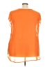 Truth NYC 100% Polyester Orange Short Sleeve Blouse Size 3X - photo 2
