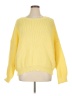 Shein Curve 100% Polyester Solid Yellow Pullover Sweater Size 16 Plus (2) - photo 1