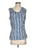 Calvin Klein Blue Sleeveless Blouse Size S - photo 1