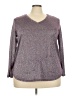 Faded Glory Purple 3/4 Sleeve Top Size 3X - photo 1