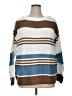 Kirundo 100% Acrylic Stripes Brown Pullover Sweater Size XL - photo 1
