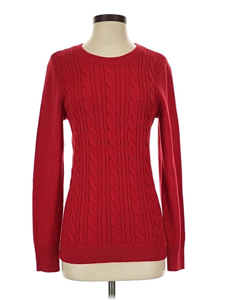 Pre-owned Talbots Outlet Pullover Sweater In Red