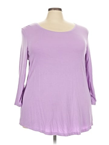 JM Collection 3/4 Sleeve Top (view 1)