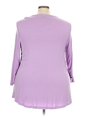 JM Collection 3/4 Sleeve Top (view 2)