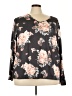 Shein Curve Black 3/4 Sleeve Blouse Size 4X - photo 1