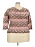 Assorted Brands Brown 3/4 Sleeve Top Size 22 - 24 - photo 1