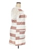 Unbranded Stripes White Casual Dress Size XXL - photo 4