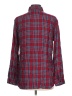 SNEAK PEEK 100% Rayon Plaid Red Long Sleeve Button-Down Shirt Size L - photo 2