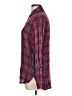 SNEAK PEEK 100% Rayon Plaid Red Long Sleeve Button-Down Shirt Size L - photo 5
