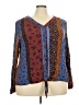 Como Blu Blue Long Sleeve Blouse Size 3X - photo 1