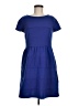 Elle Solid Blue Casual Dress Size 8 - photo 1