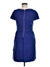 Elle Solid Blue Casual Dress Size 8 - photo 2