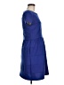 Elle Solid Blue Casual Dress Size 8 - photo 4