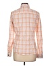 IZOD 100% Cotton Plaid Orange Pink Long Sleeve Button-Down Shirt Size L - photo 2