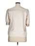 Shein 100% Polyester Metallic Ivory 3/4 Sleeve Blouse Size XL - photo 2
