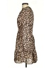 Absolutely Famous 100% Polyester Animal Print Tan Casual Dress Size S - photo 5