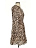 Absolutely Famous 100% Polyester Animal Print Tan Casual Dress Size S - photo 4