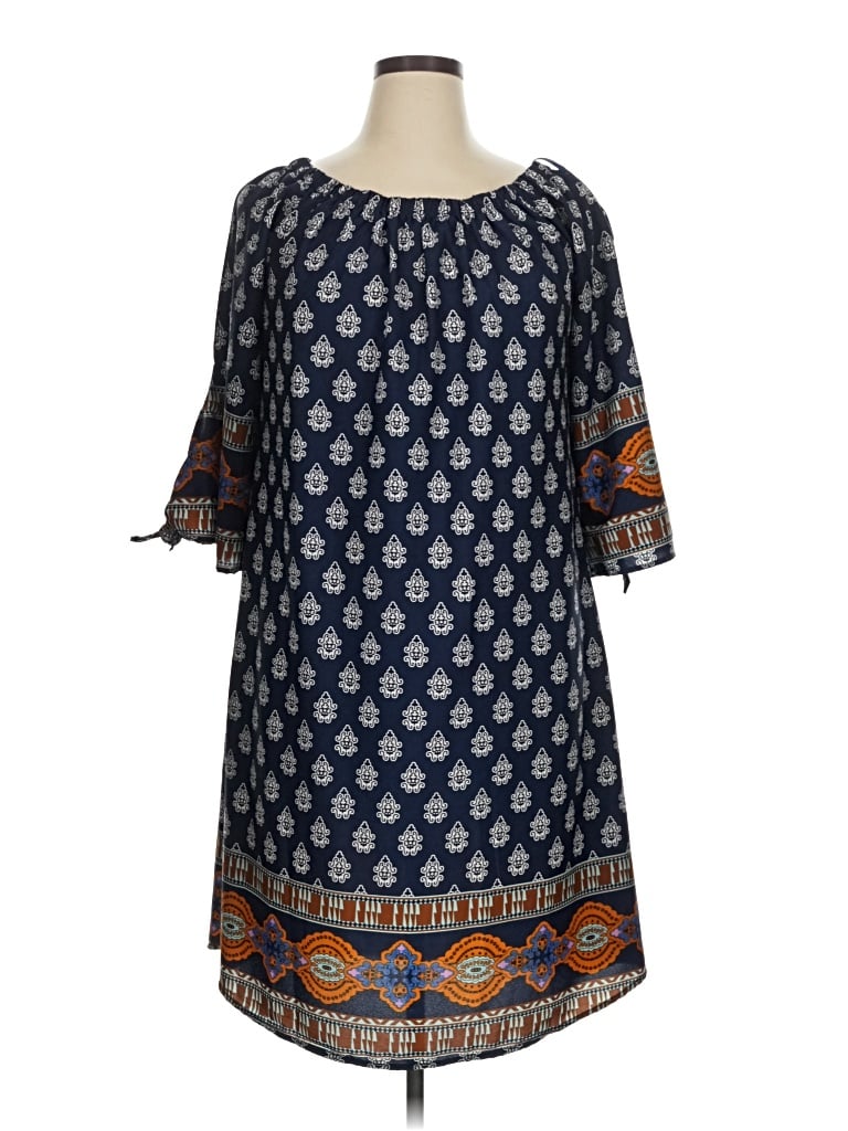 Pre-owned Speed Control Casual Dress In Blue