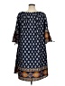 Speed Control Paisley Blue Casual Dress Size 1X - photo 2