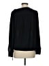 Ann Taylor LOFT 100% Polyester Black Long Sleeve Blouse Size S - photo 2