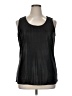 Belah & Codey 100% Polyester Black Sleeveless Blouse Size XL - photo 1