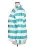 Jaclyn Smith 100% Cotton Stripes Teal Long Sleeve Button-Down Shirt Size XXL - photo 5