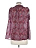 Gap 100% Polyester Paisley Burgundy 3/4 Sleeve Blouse Size M - photo 2