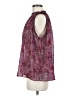 Gap 100% Polyester Paisley Burgundy 3/4 Sleeve Blouse Size M - photo 5