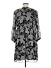 Primark 100% Polyester Paisley Gray Black Casual Dress Size 6 - photo 2