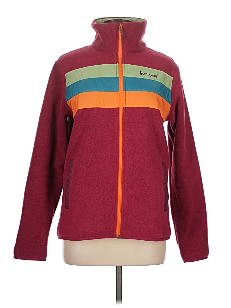 Pre-owned Cotopaxi Fleece Jacket In Burgundy