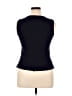 Casual Corner Black Blue Sleeveless Top Size 14 - photo 2