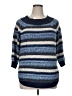 Westport Stripes Blue Pullover Sweater Size 1X - photo 1
