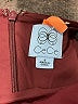 CeCe 100% Polyester Solid Burgundy Casual Dress Size 6 - photo 4