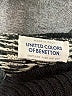 United Colors Of Benetton Houndstooth Black Pullover Sweater Size M - photo 7